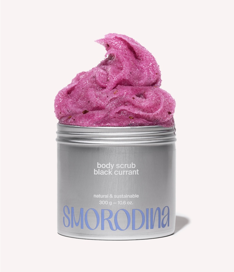 Smorodina сахарно-соляной скраб-желе для тела, скраб, 300 г, 1 шт, черная смородина фото