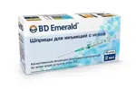BD Emerald Шприц инъекционный одноразовый трехкомпонентный, 2 мл, шприц в комплекте с иглой, 10 шт, зеленого цвета, 21G (0.80х40) фото 