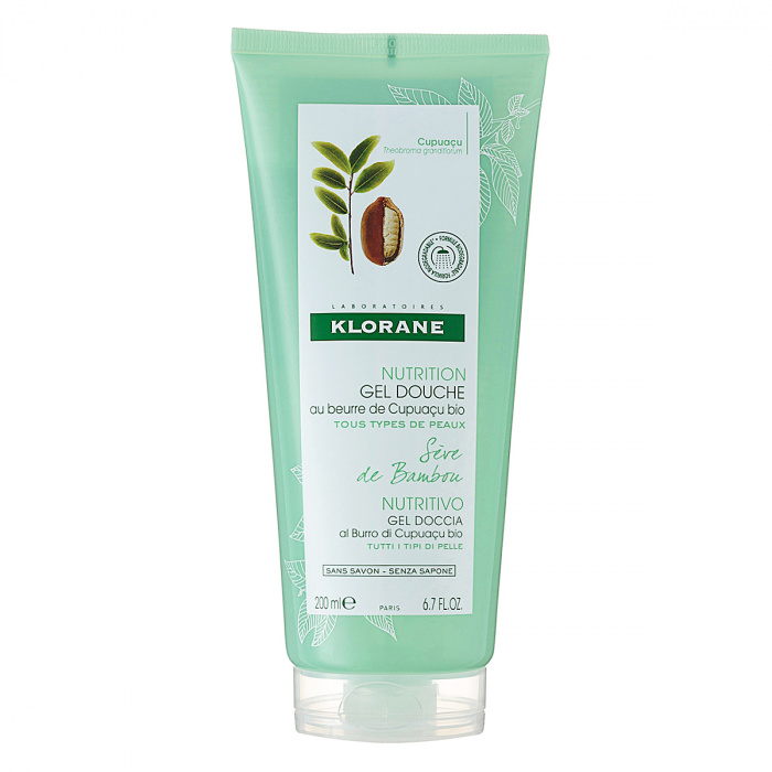 Klorane Гель для душа молочко бамбука, гель для душа, 200 мл, 1 шт. фото