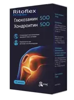 Ритофлекс Глюкозамин + Хондроитин, 500 мг + 500 мг, таблетки, 30 шт. фото