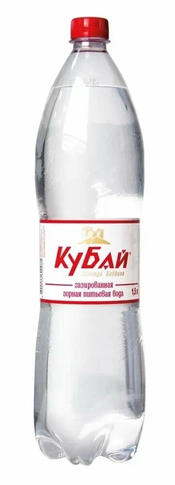 Кубай Вода минеральная газированная, вода минеральная, 1.5 л, 1 шт. фото