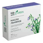 Будь здоров! Грин Масло льняное, капсулы, 100 шт. фото