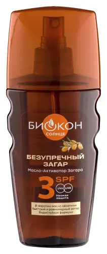 Биокон Масло-активатор загара, 160 мл, 1 шт, SPF 3 фото