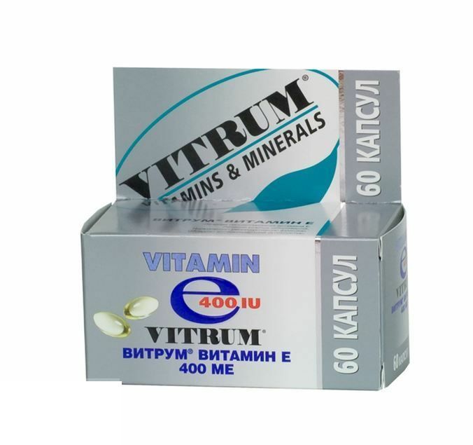 Витрум Витамин E, 400 МЕ, капсулы, 60 шт. фото