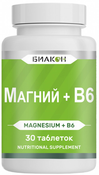 Биакон Магний + B6, таблетки, 30 шт. фото