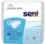 Seni Super Подгузники для взрослых, Large L (3), 10 шт, 100-150 см фото