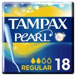 Tampax Pearl Regular тампоны с аппликатором, тампоны женские гигиенические, 18 шт. фото