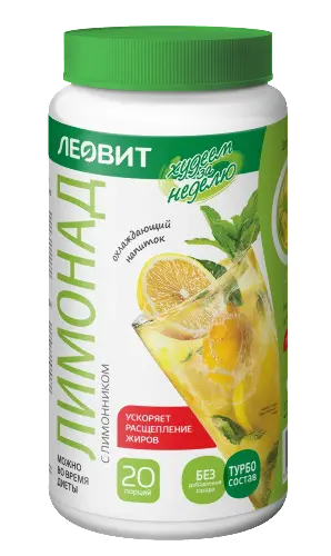 Леовит худеем за неделю лимонад, напиток, 250 г, 1 шт. фото