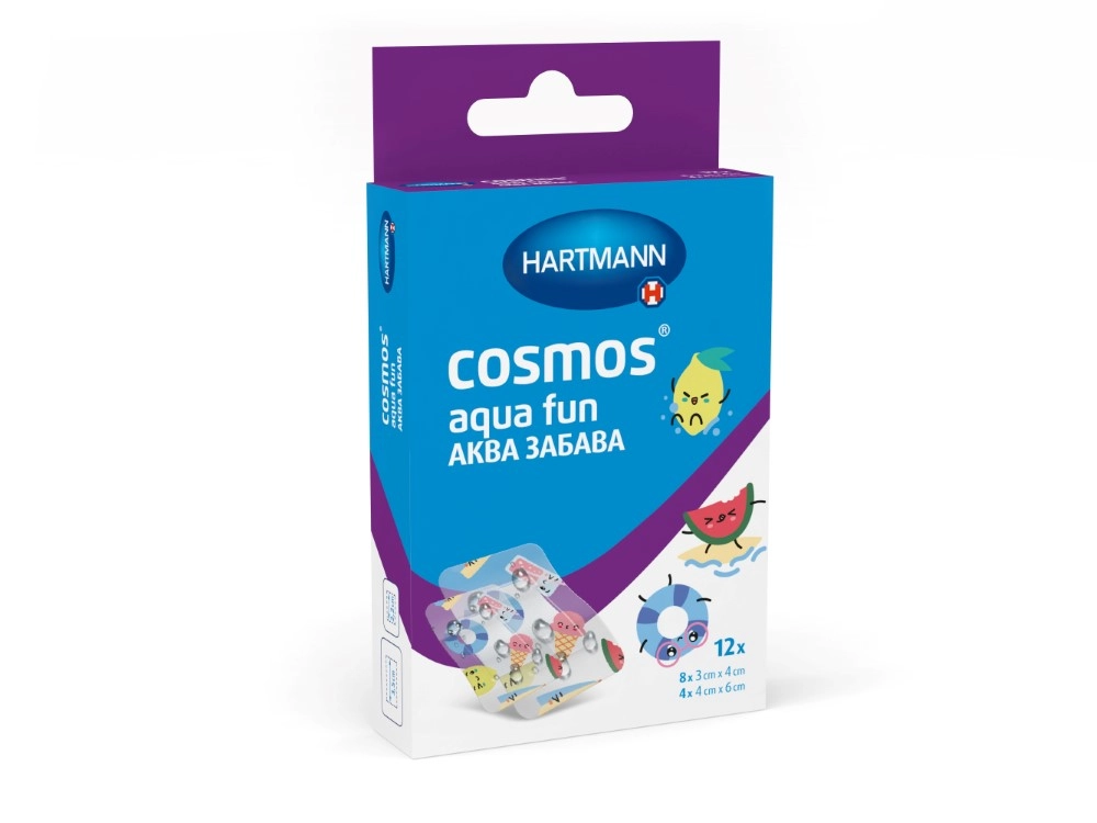 Cosmos Aqua Fun Лейкопластырь, пластырь медицинский, 12 шт. фото
