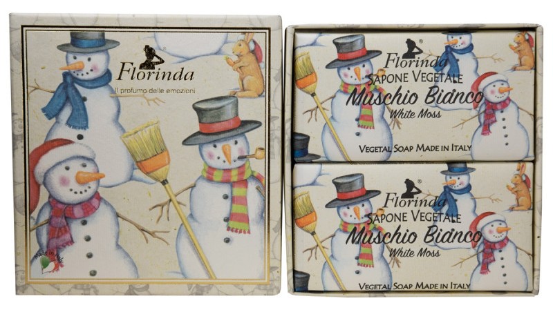 Florinda мыло туалетное твердое, мыло, 100 г, 2 шт, белый мускус фото