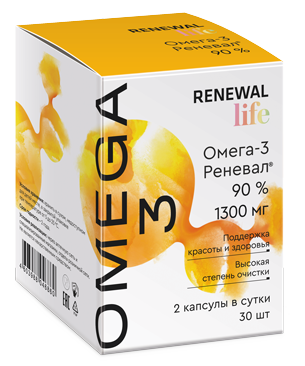 Омега-3 Реневал 90%, капсулы, 30 шт. фото