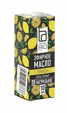 AromaBio масло эфирное, масло косметическое, 10 мл, 1 шт, лимон фото