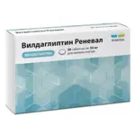 Вилдаглиптин Реневал, 50 мг, таблетки, 30 шт. фото