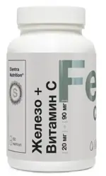 Elentra Nutrition Железо + Витамин С, капсулы, 60 шт. фото