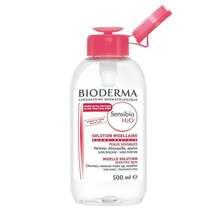 Bioderma Sensibio H2O, мицеллярная вода, 500 мл, 1 шт, помпа фото