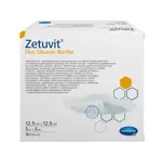 Zetuvit Plus Silicone Border Повязка суперабсорбирующая с контактным слоем из силикона, 12.5 см х 12.5 см, повязка стерильная, 10 шт. фото