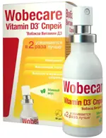 Wobecare Витамин Д3, спрей подъязычный дозированный, 18 мл, 1 шт, мята, 90 доз фото