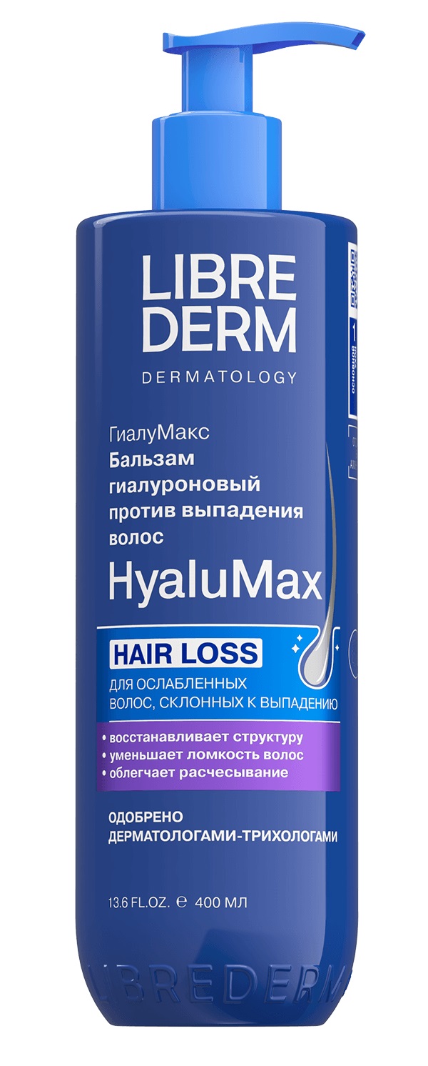 Librederm HyaluMax бальзам гиалуроновый против выпадения волос, бальзам для волос, 400 мл, 1 шт. фото