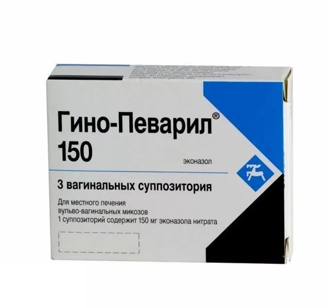 Гино-Певарил, 150 мг, суппозитории вагинальные, 3 шт. фото