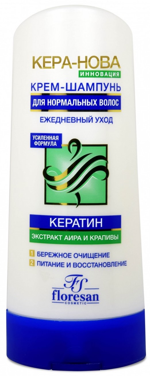 Floresan Кера-нова Крем-шампунь ежедневный для нормальных волос, шампунь, 400 мл, 1 шт, Ф-200 фото