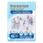 Inseense Daily Comfort Подгузники-трусики для взрослых, XL, 10 шт, 120-160 см фото