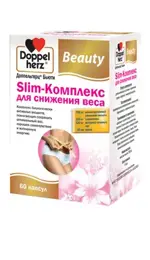 Доппельгерц Бьюти Slim-Комплекс для снижения веса, 750 мг, капсулы, 60 шт. фото