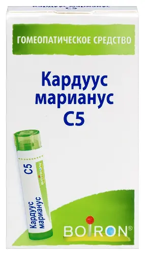 Кардуус марианус C5, гранулы гомеопатические, 4 г, 1 шт. фото