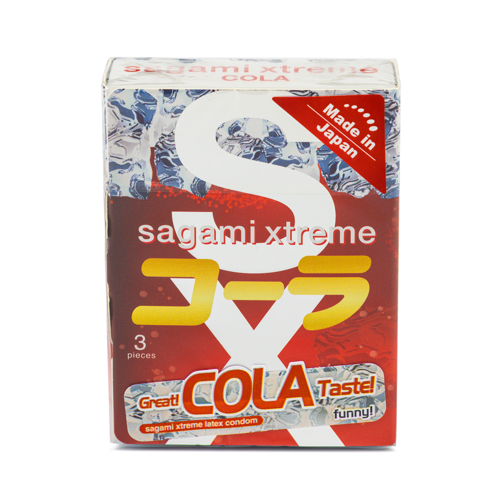 Sagami Xtreme Cola презервативы с ароматом колы, презервативы, 3 шт. фото