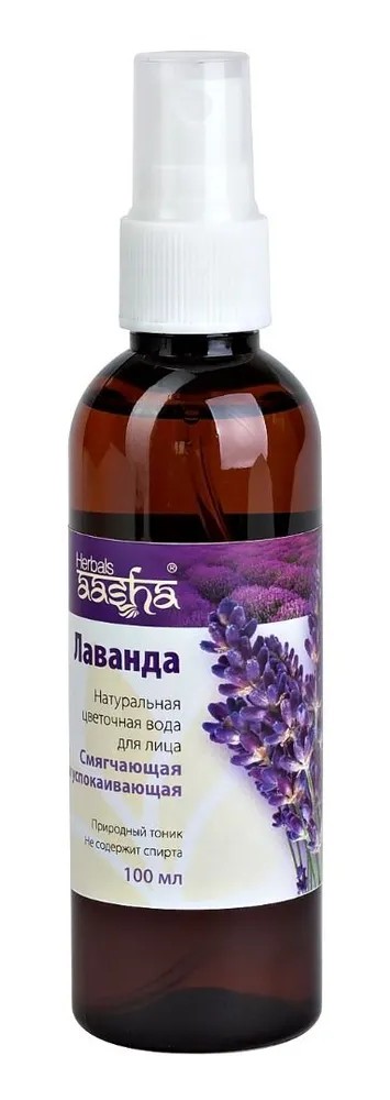 Aasha herbals вода цветочная натуральная для лица, 100 мл, 1 шт, лаванда фото