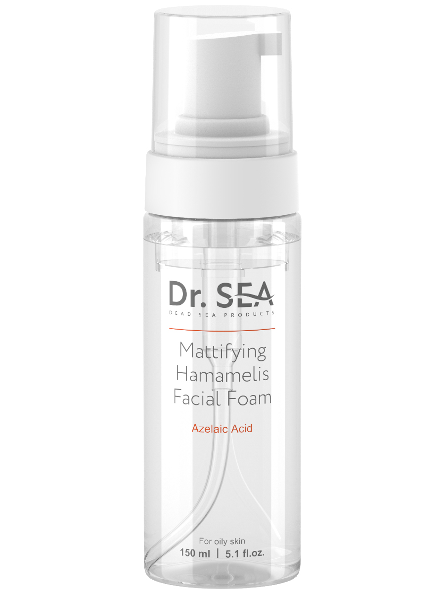 Dr. Sea Пена для лица матирующая с гамамелисом и азелаиновой кислотой, пенка для лица, 150 мл, 1 шт. фото