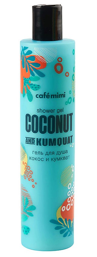 Cafe mimi Гель для душа Кокос и Кумкват, гель для душа, 300 мл, 1 шт. фото