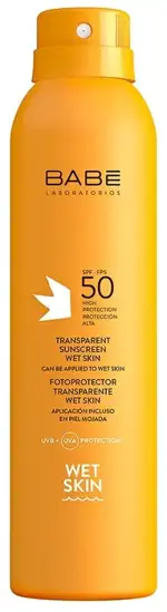 Babe Спрей солнцезащитный влагостойкий SPF50, спрей, 200 мл, 1 шт. фото 