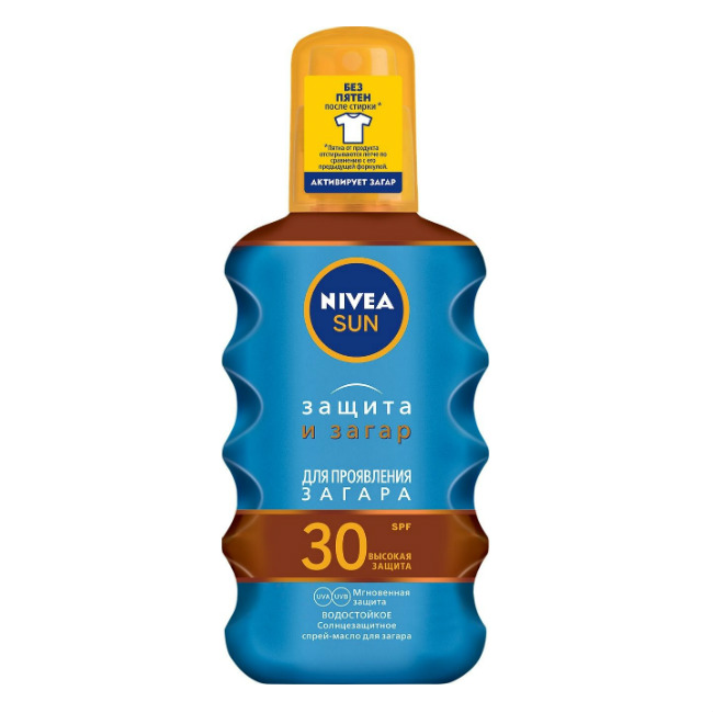 Nivea Sun Масло-спрей для загара, 200 мл, 1 шт, SPF 30 фото