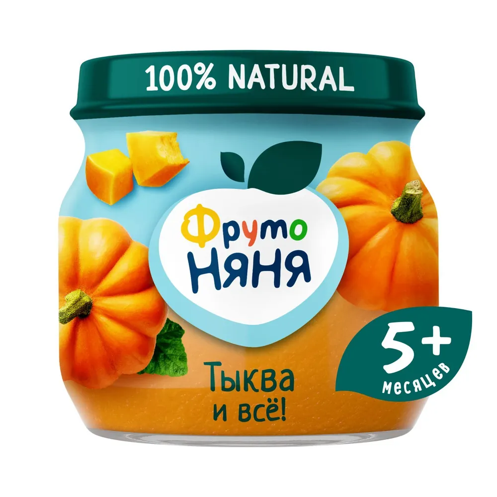 Фрутоняня, пюре, 80 г, 1 шт, тыква фото