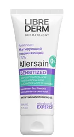 Librederm Allersain гель матирующий увлажняющий Двойное восстановление, гель для лица, 75 мл, 1 шт. фото