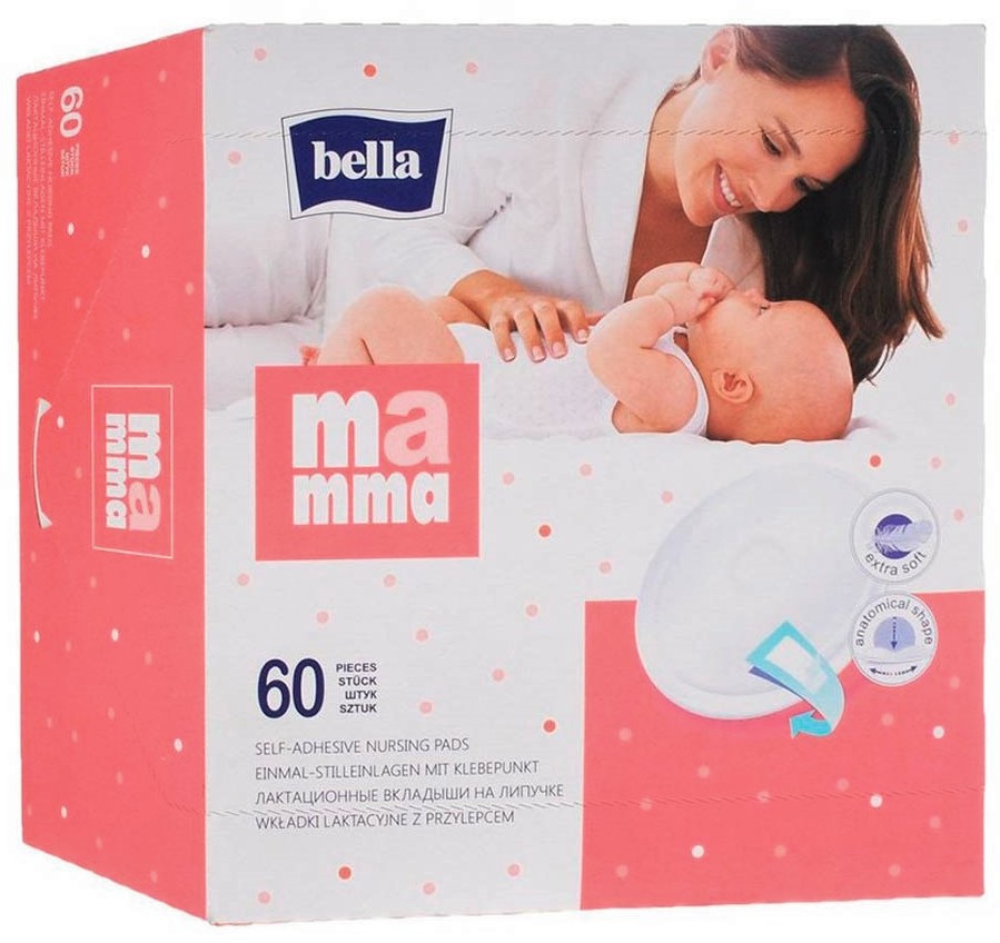 Bella Mamma вкладыши в бюстгальтер, 60 шт, с липким креплением фото