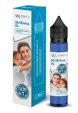 Ферстэйд Премиум Бриллиантовый зеленый актив с ионами серебра, 1 %, раствор, 30 мл, 1 шт. фото