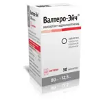 Валтеро-Эйч, 80 мг + 12.5 мг, таблетки, покрытые пленочной оболочкой, 30 шт. фото