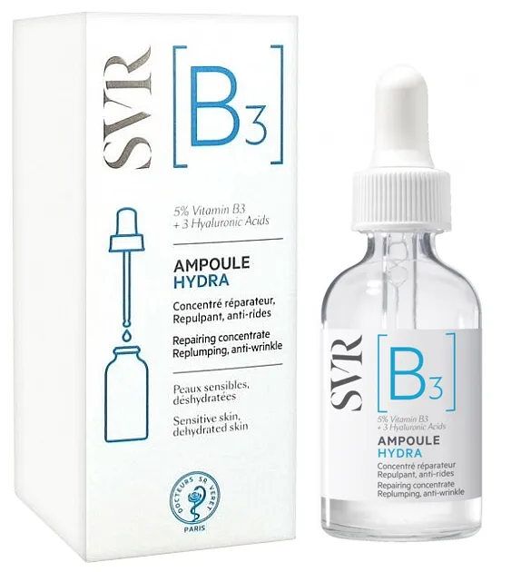 SVR ampoule B3 hydra концентрированная сыворотка-уход за кожей лица, сыворотка, 30 мл, 1 шт. фото