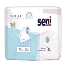 Seni soft Пеленки впитывающие, 40 см х 60 см, 30 шт, 4 капли фото