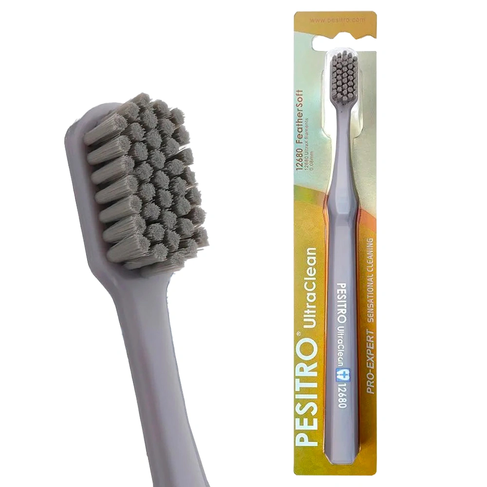 Pesitro UltraClean Feather Soft 12680 Зубная щетка, щетка зубная, 1 шт, цвет в ассортименте, супермягкая фото