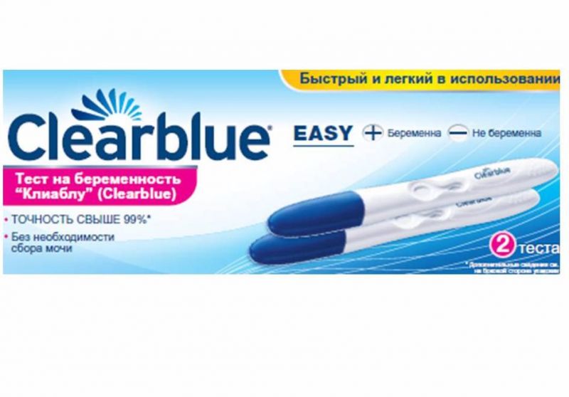 ClearBlue easy Тест на беременность, тест-система, 2 шт. фото