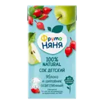 Фрутоняня сок осветленный яблоко и шиповник, сок, 500мл, 1 шт. фото