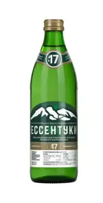 Ессентуки-17, вода минеральная, 0.5 л, 1 шт, в стеклянной бутылке фото
