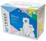 Маска медицинская одноразовая трехслойная на резинке, 100 шт, желтого цвета фото