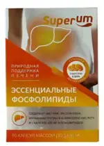 Superum Эссенциальные фосфолипиды, 1400 мг, капсулы, 90 шт. фото