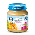 Гербер детское пюре, пюре, 125 г, 1 шт, абрикос + творог фото