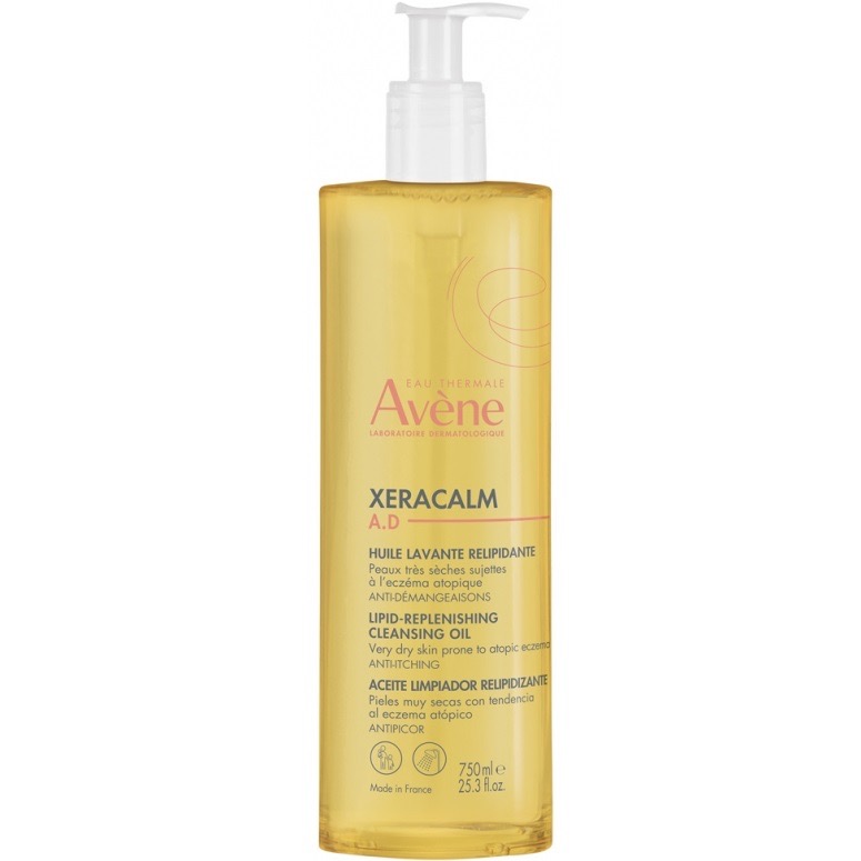 Avene XeraCalm A.D масло липидовосполняющее очищающее, масло, 750 мл, 1 шт. фото