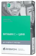 Аквион Дэйли витамин C плюс цинк, таблетки, 30 шт, мята фото