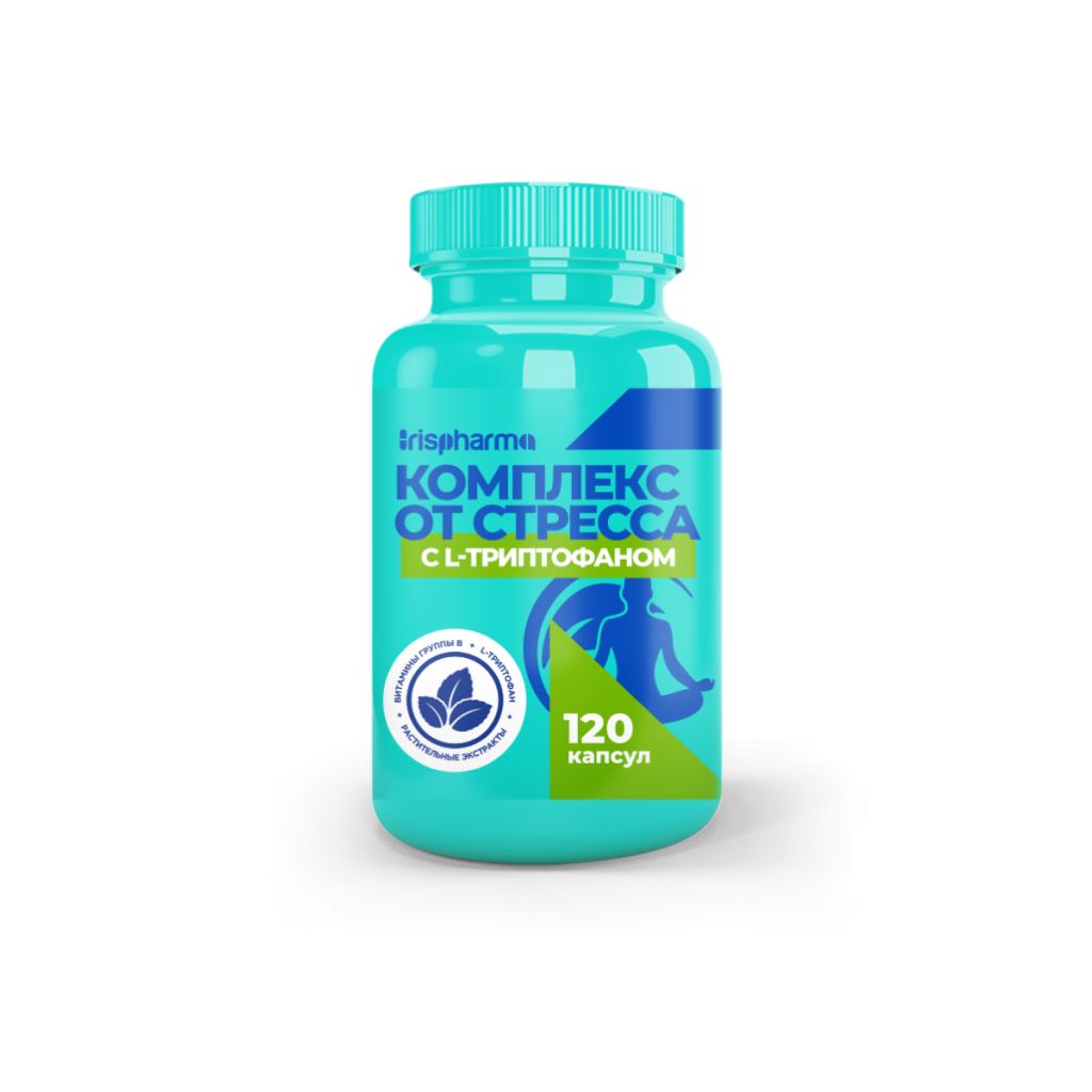 Ирисфарма Комплекс от стресса с L-триптофаном, капсулы, 120 шт. фото